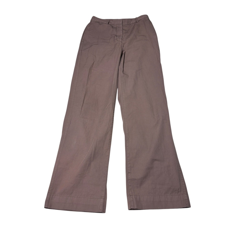 Wilfred Free Aritzia Wide Leg Cotton Trousers Mauve Brown Womens Size 4 W28 L31